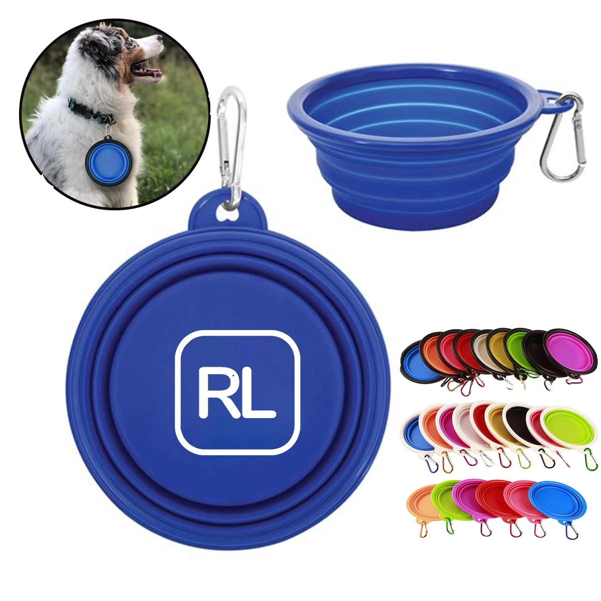 12Oz Silicone Collapsible Pet Bowl 2