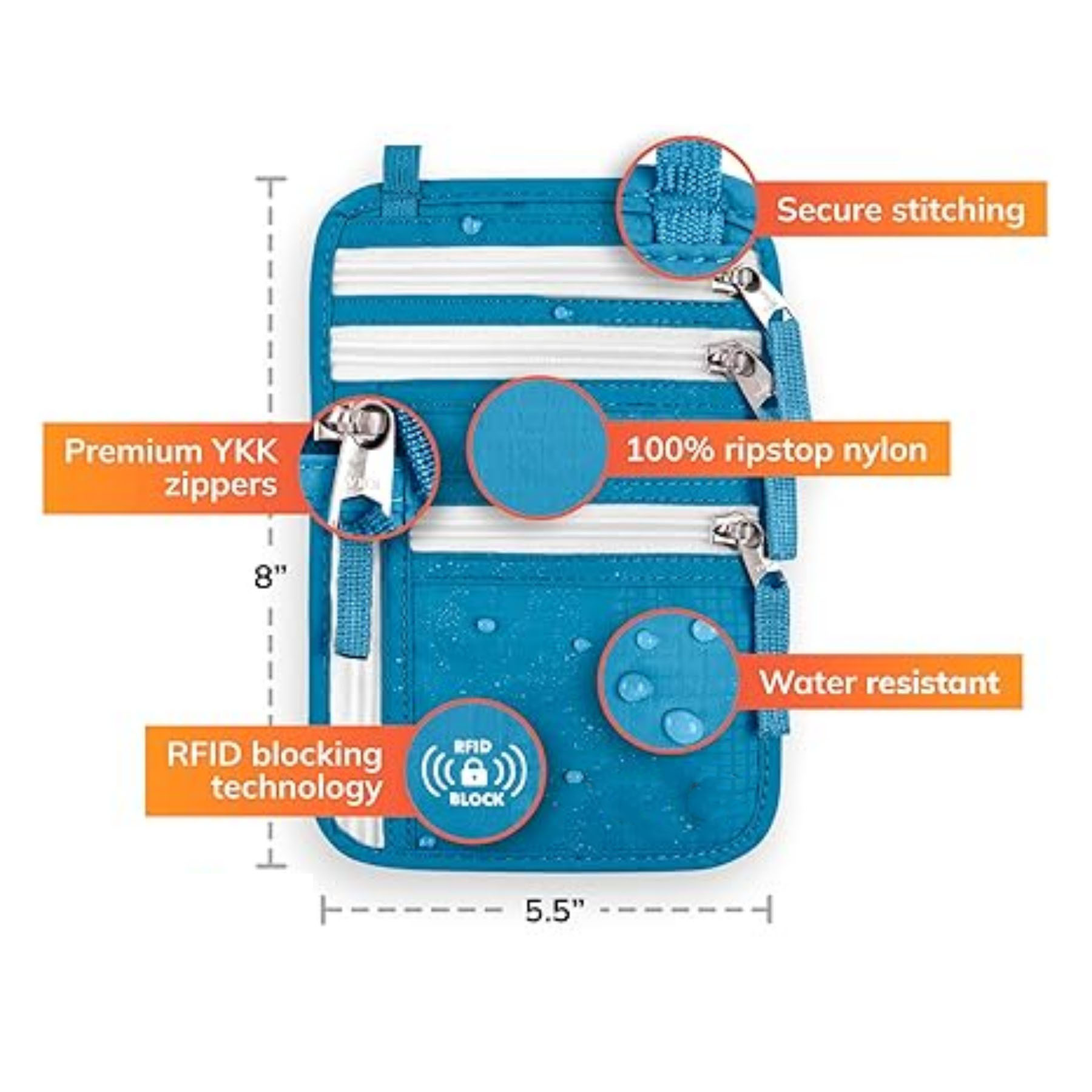 Conceal Travel Wallet Passport Pouch 9