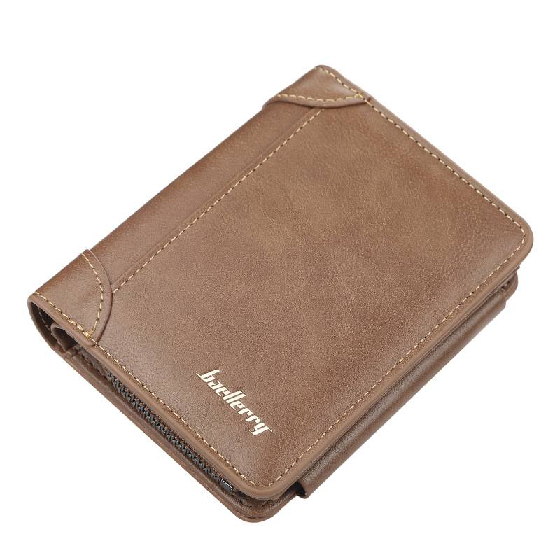 Men's Genuine Leather Passcase Wallet 4
