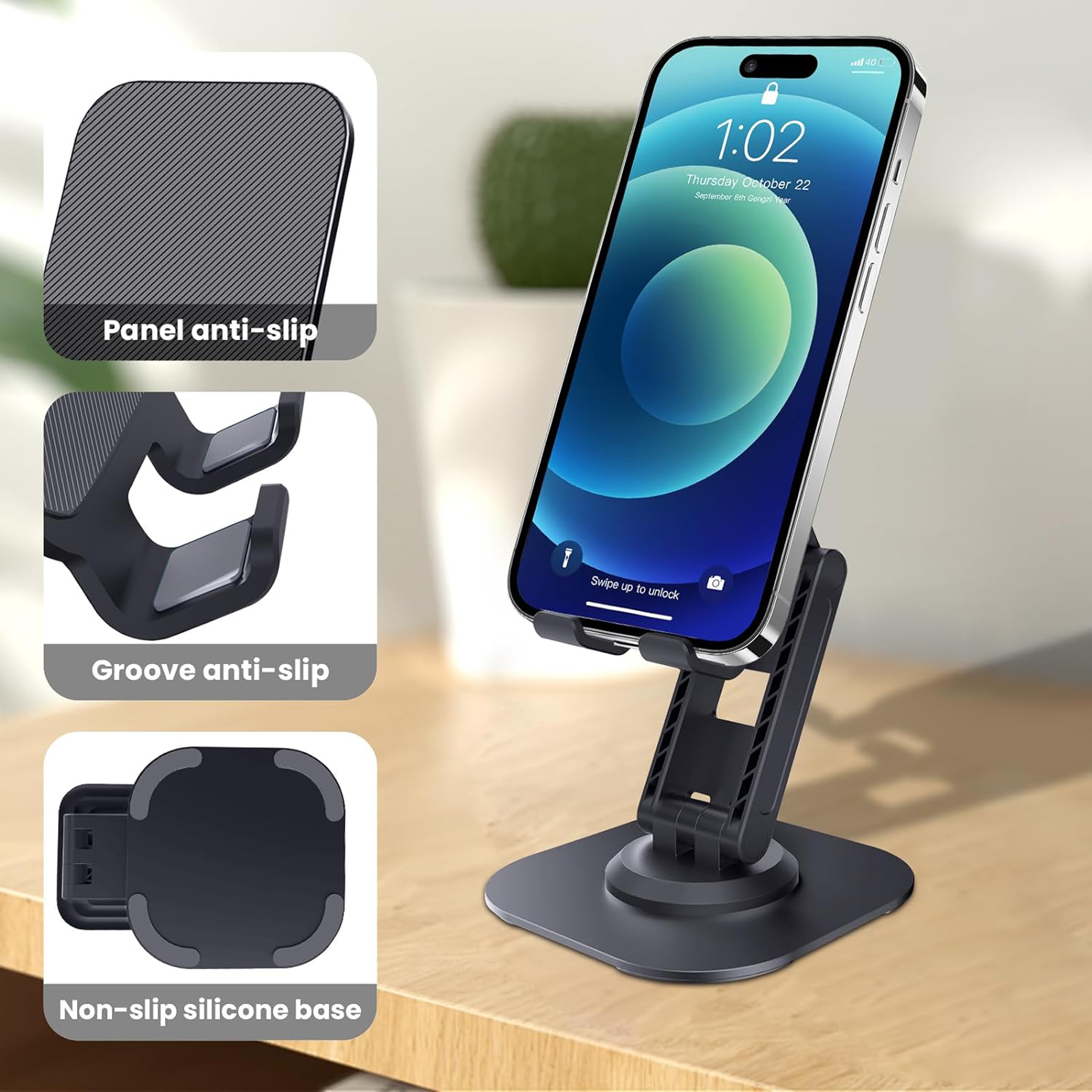 360-Degree Rotating Adjustable Phone Stand 3