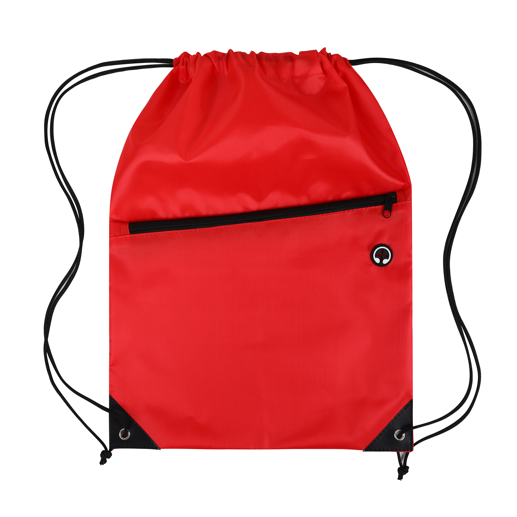 Drawstring Backpack with Front Zipper Pocket 9