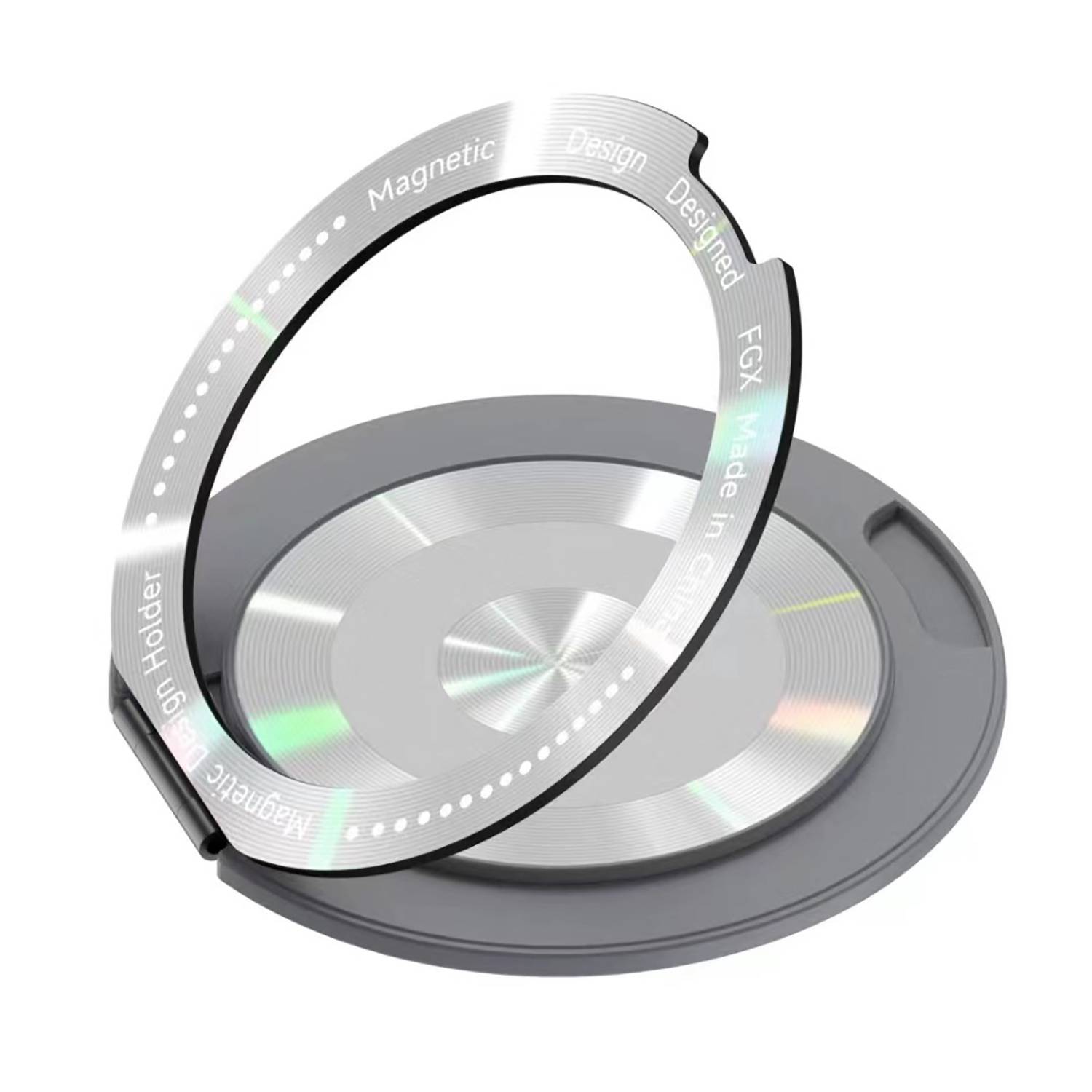 Magnetic Aluminum Phone Stand | 360° Rotation & Dual Use 6