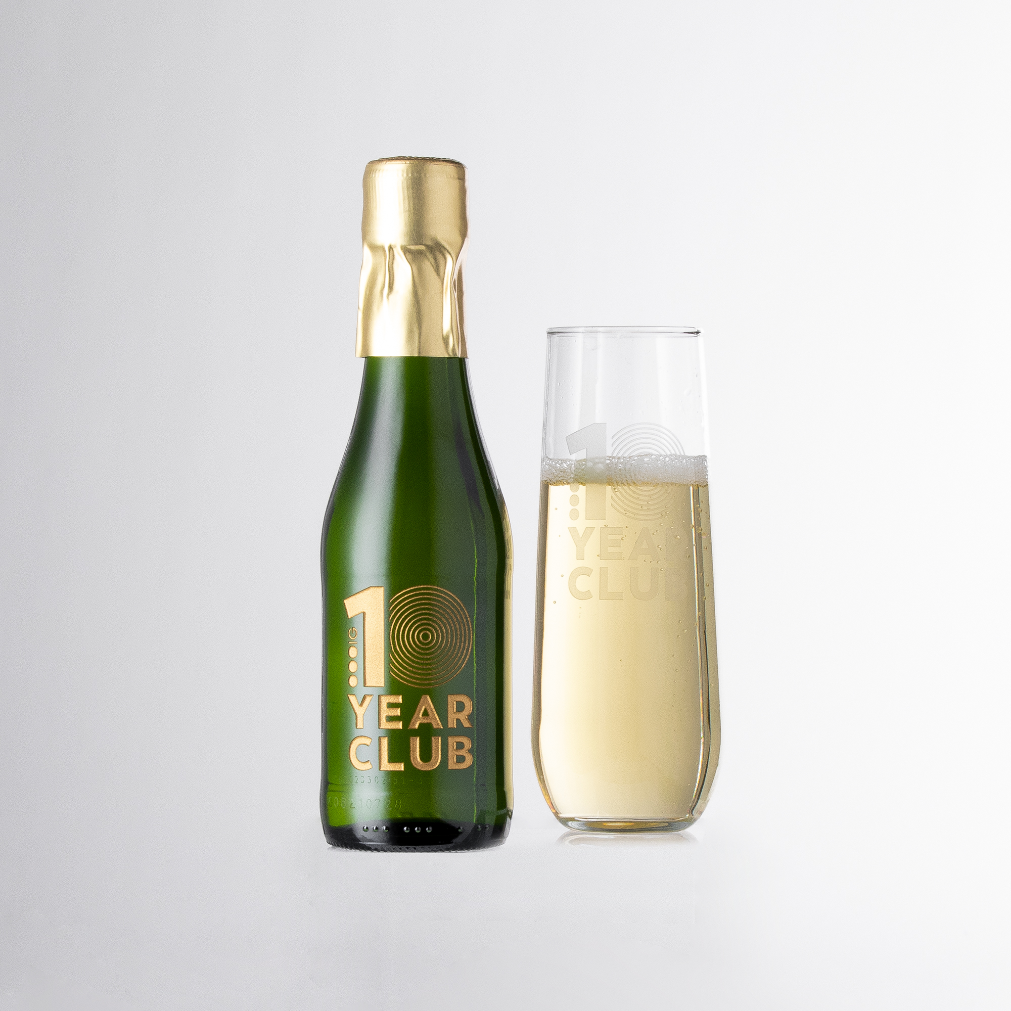 Sparkling Wine Kit with Mini Bottle & Stemless Flute 2