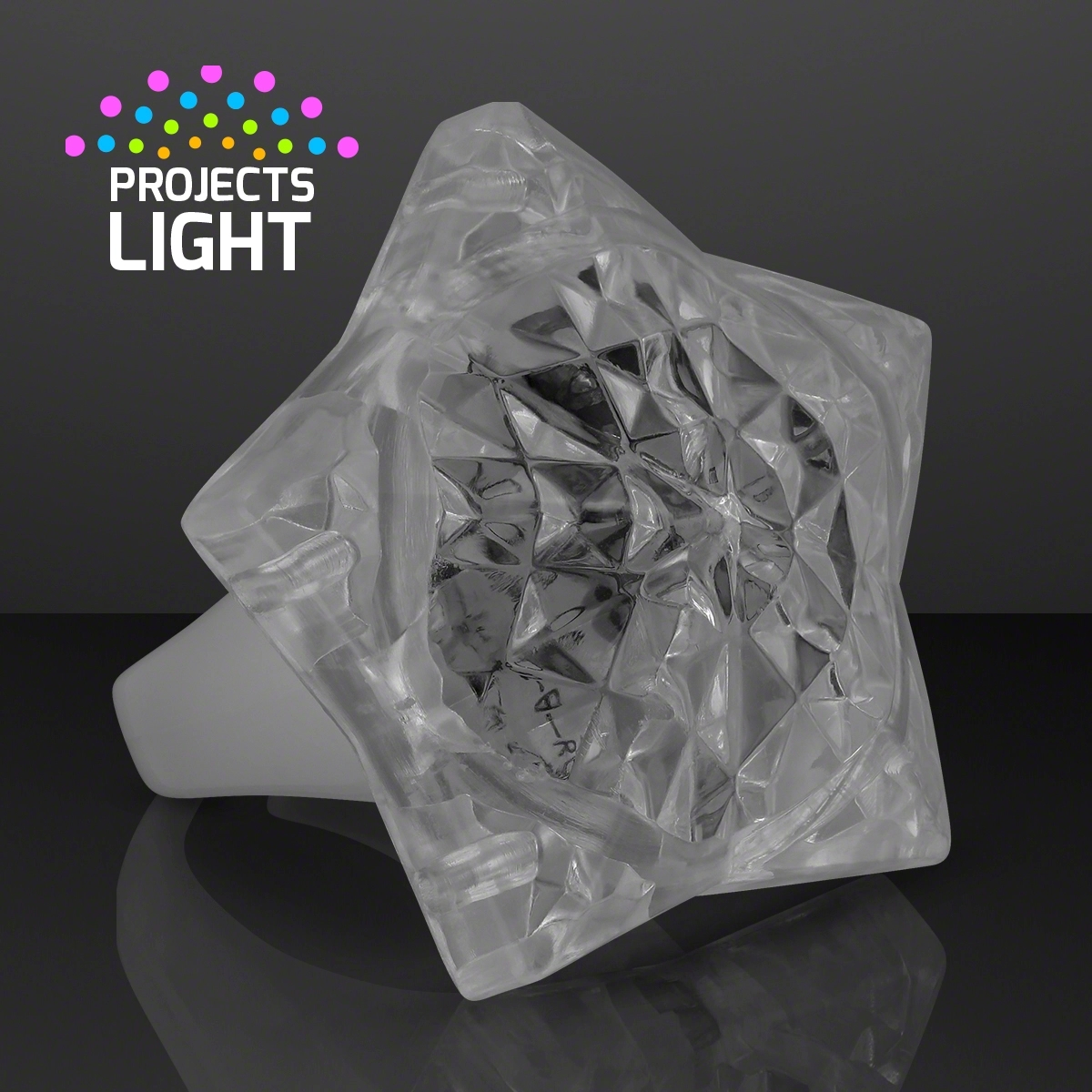 Light Up Crystal Star LED Ring 5