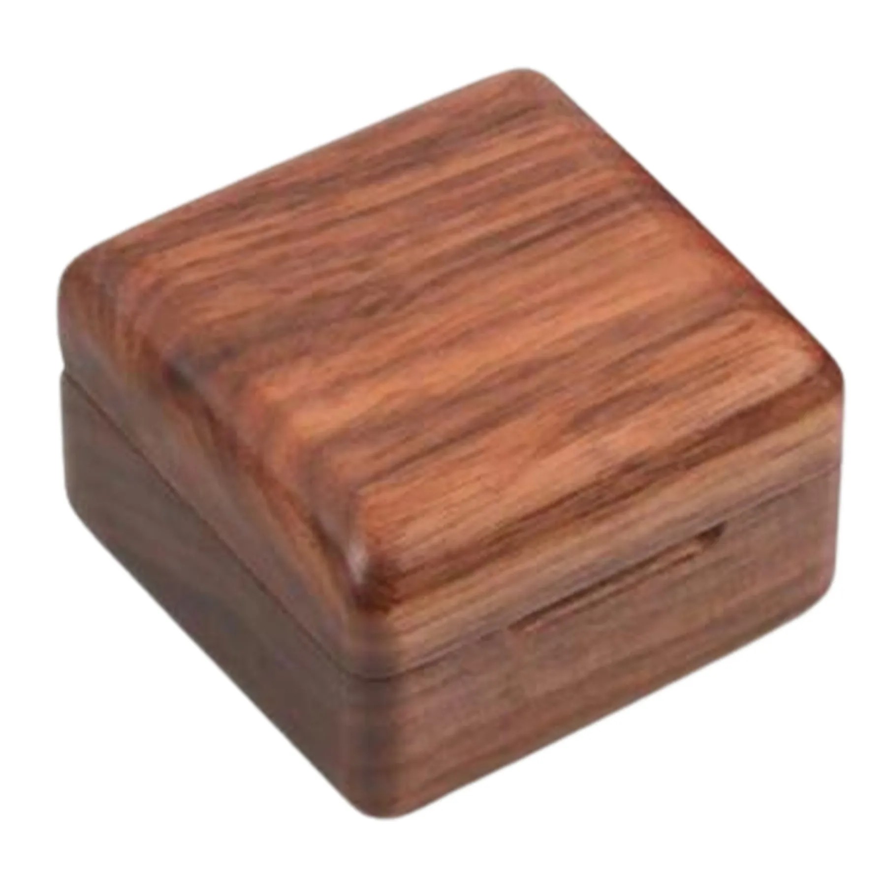 2.36 X 2.36 X 1.57 Inch Flip-Top Wooden Ring Case 2