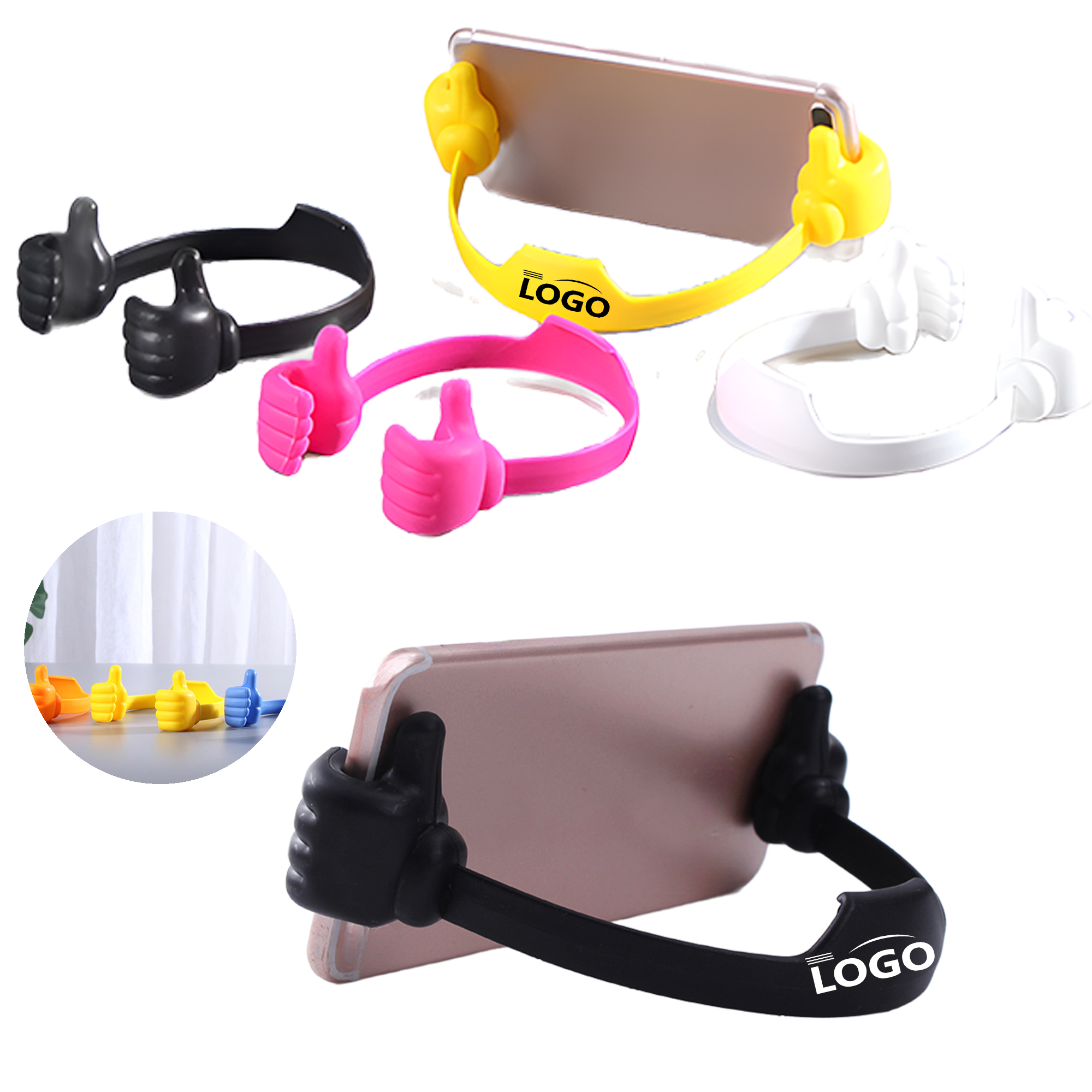 MOQ 50 Portable Thumbs-Up Phone Holder for Desk 2