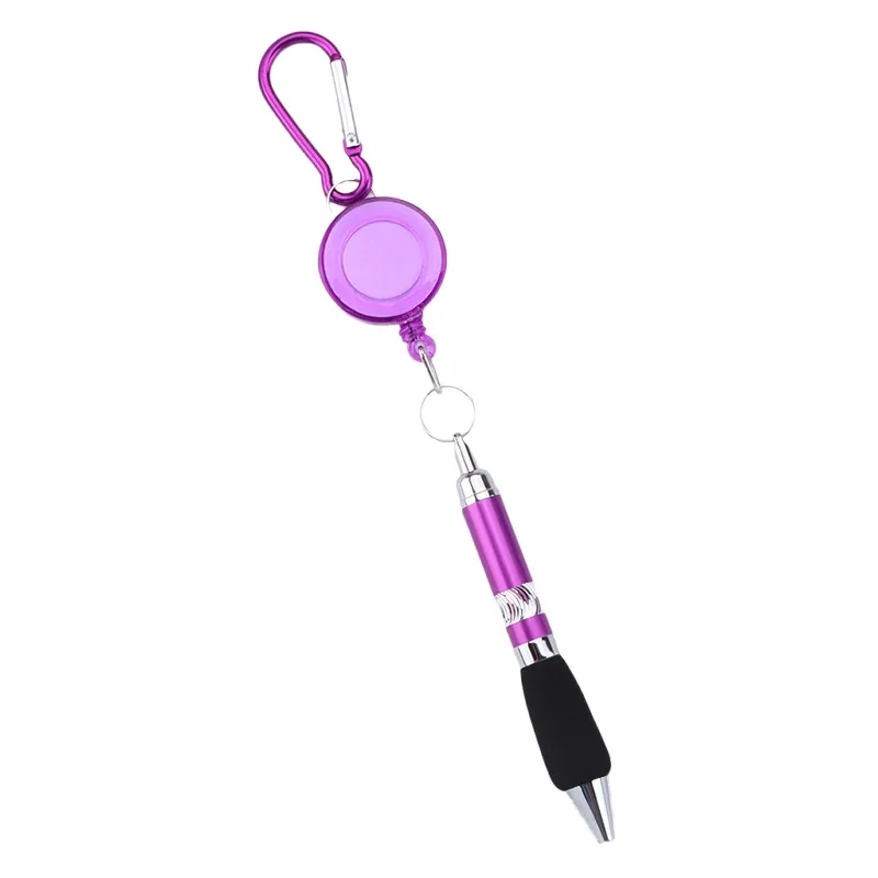 Carabiner Retractable Badge Reel Pens 5