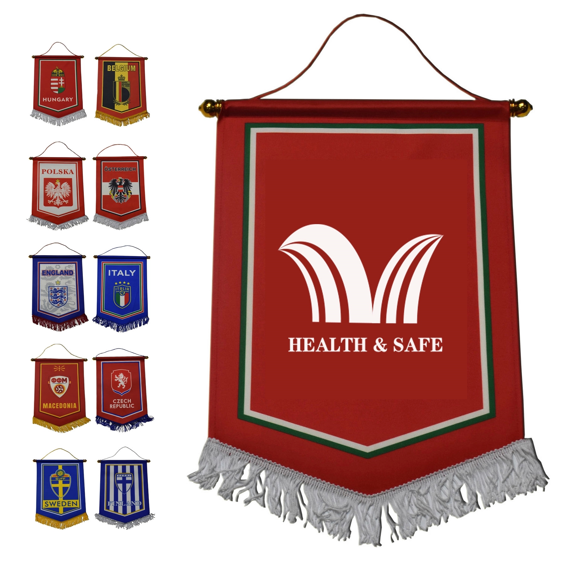 Custom Soccer Club Hanging Flag 1
