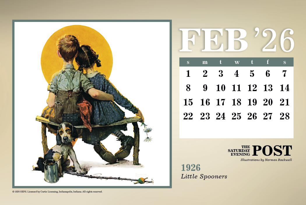 Triumph® Calendars The Saturday Evening Post Large Desk Calendar 1