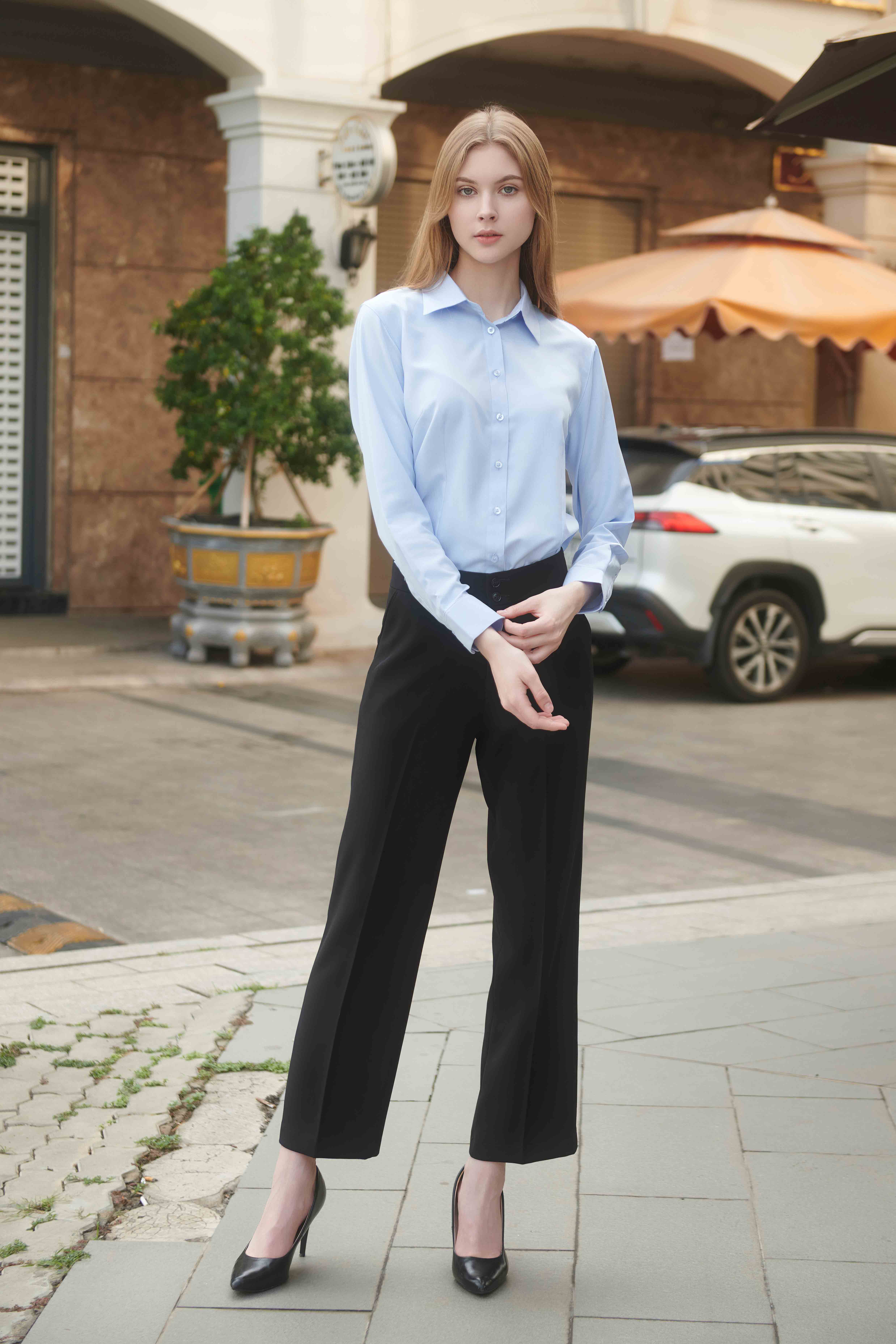 Elemental® Coffee Shirts - Button Down Sustainable Dress Shirts - Women 15