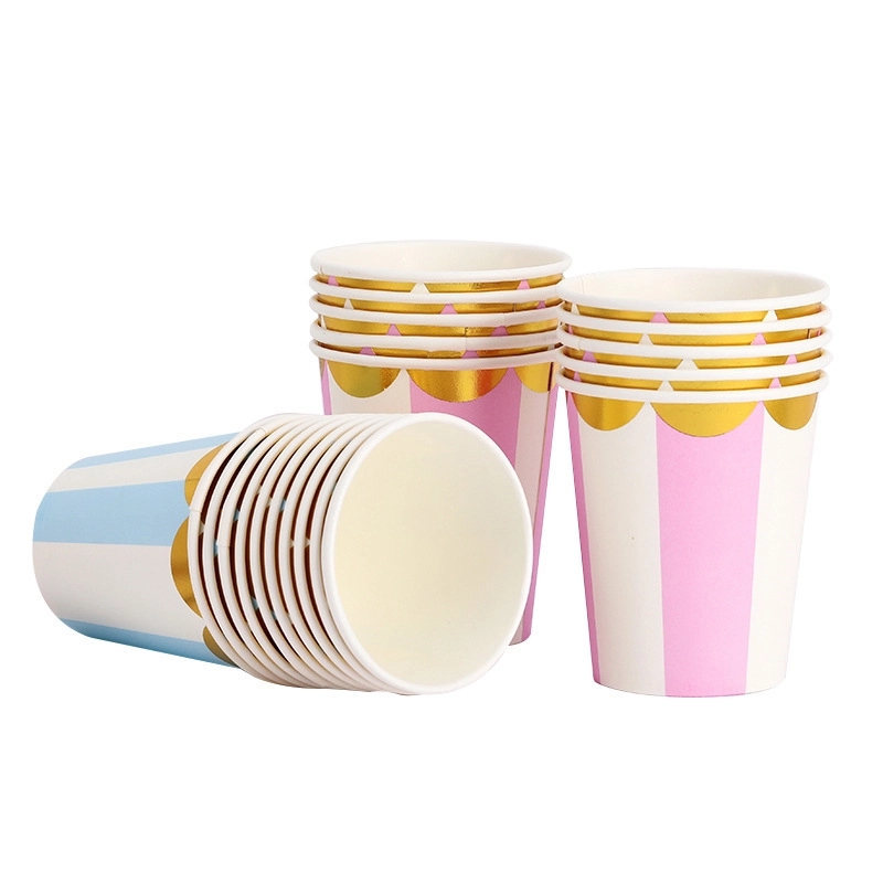 9oz Disposable Party Picnic Beverage Ice Cream Paper Cup 8