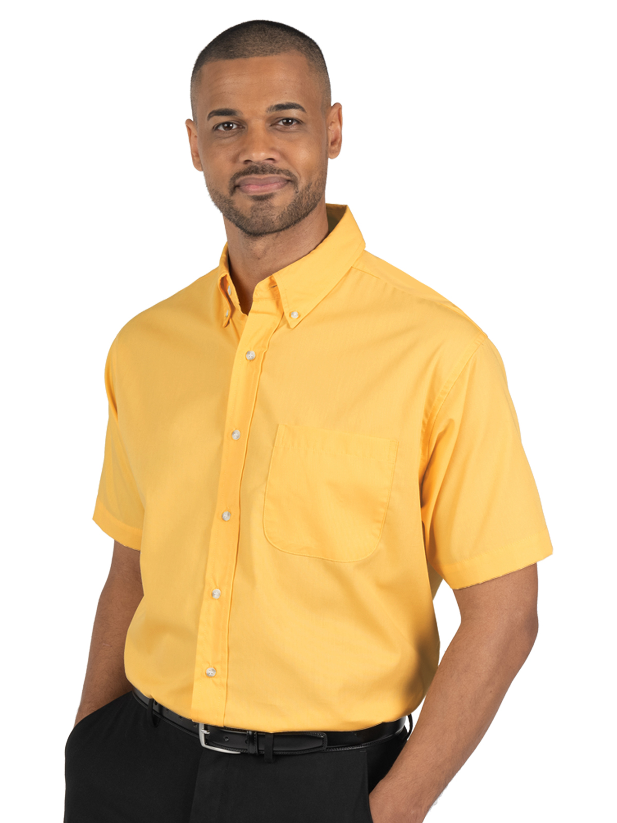 Blue Generation - Men's 1-Pocket Short Sleeve Superblend Poplin Shirt 15