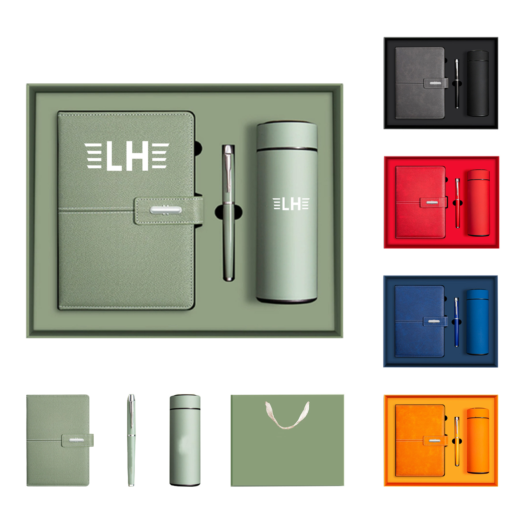 Business Notebook Gift Box Set with Pen and Thermos Cup 3