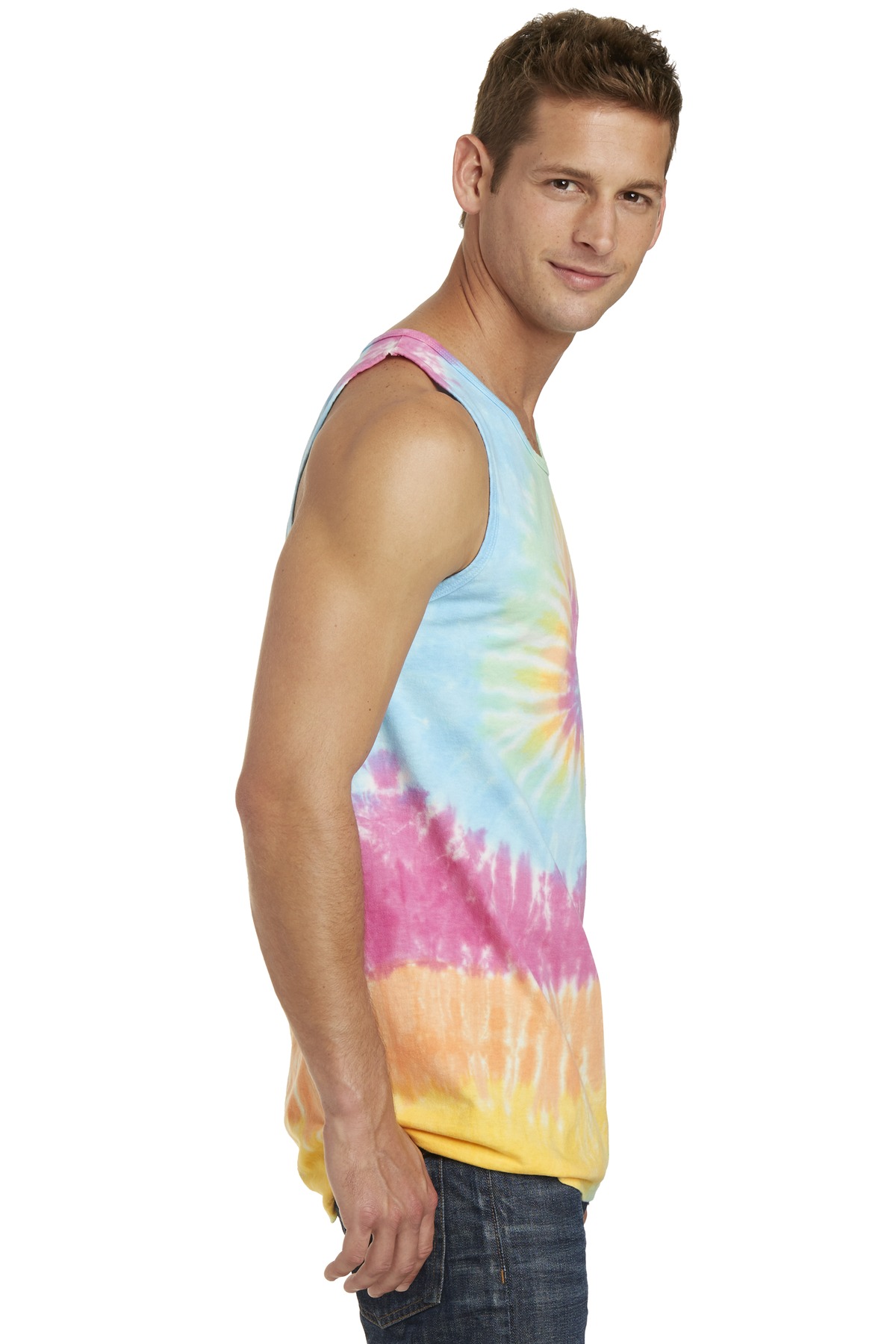 Port & Co Tie-Dye Tank Top. PC147TT 1
