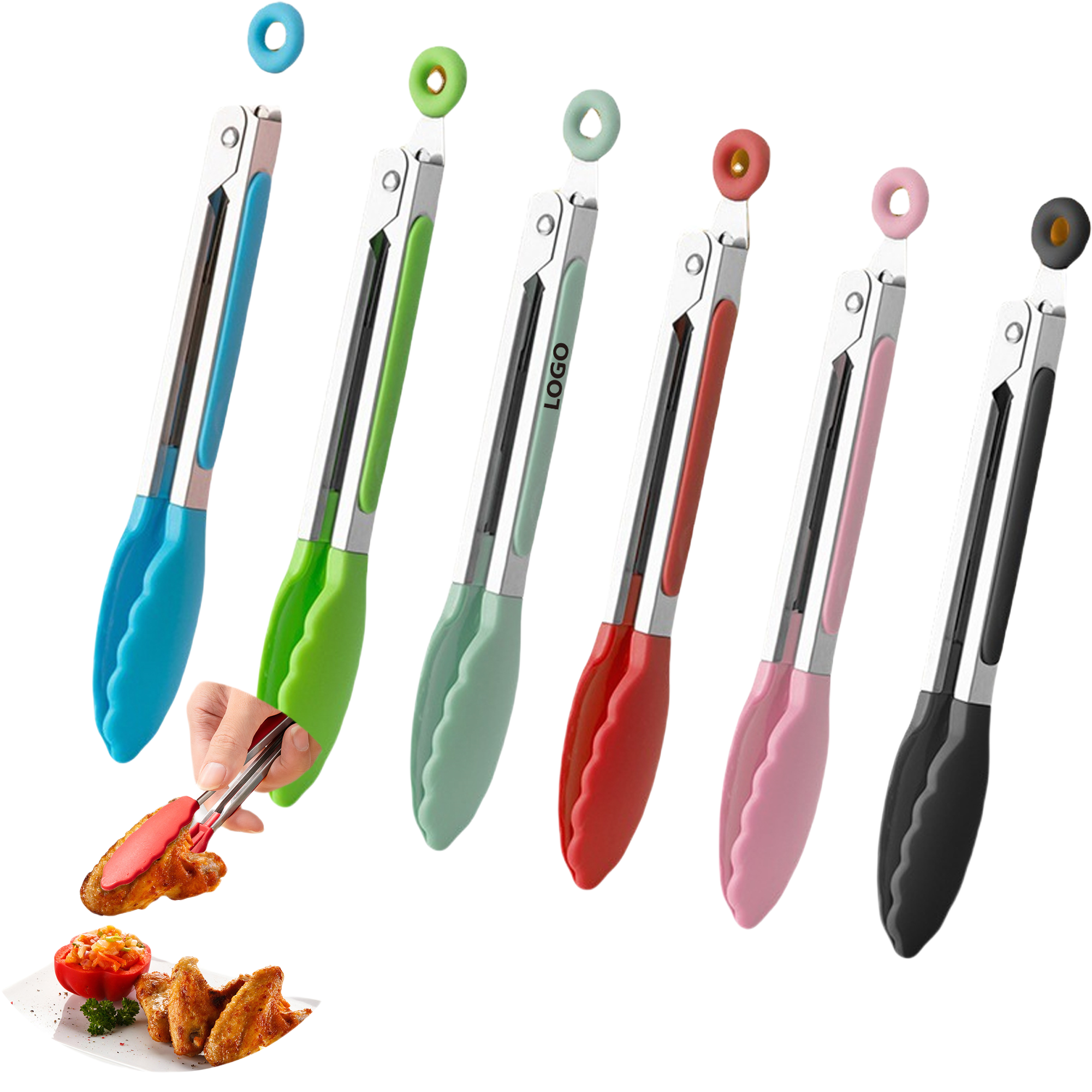 Safety Silicone Kitchen Tongs MOQ20 2