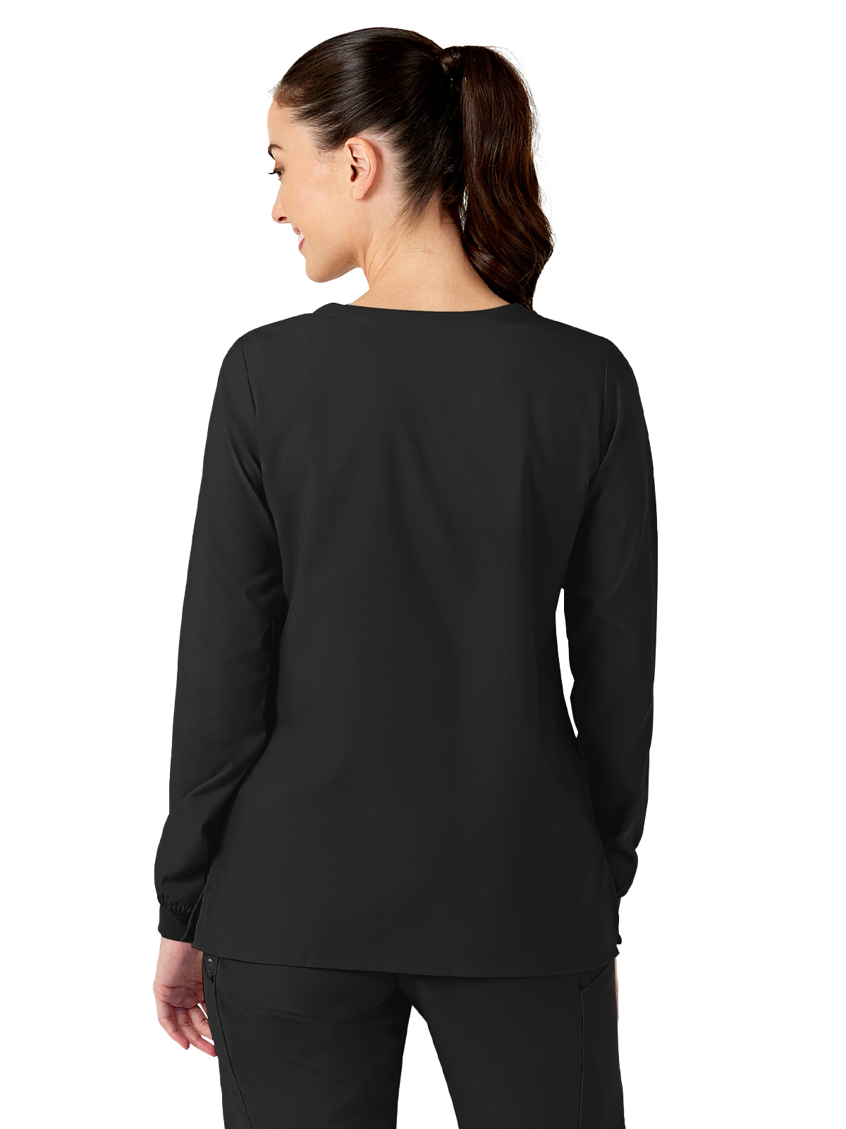 W123 Women's Two-Pocket Crew Neck Jacket