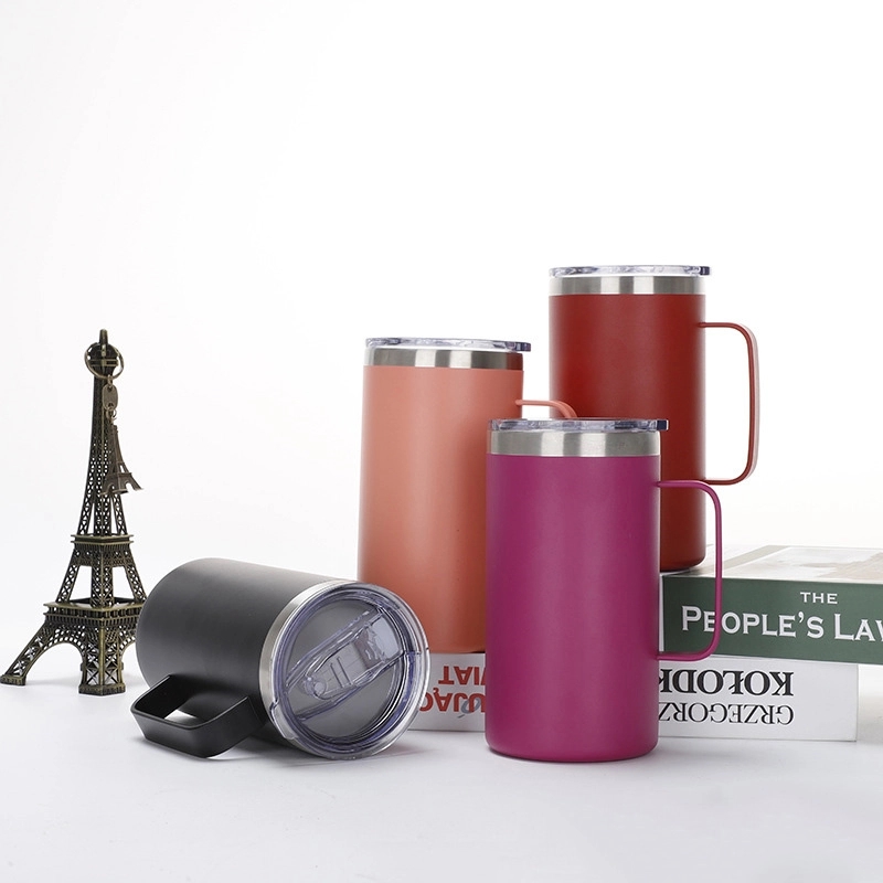 24Oz Insulated Coffee Mug With Lid 2