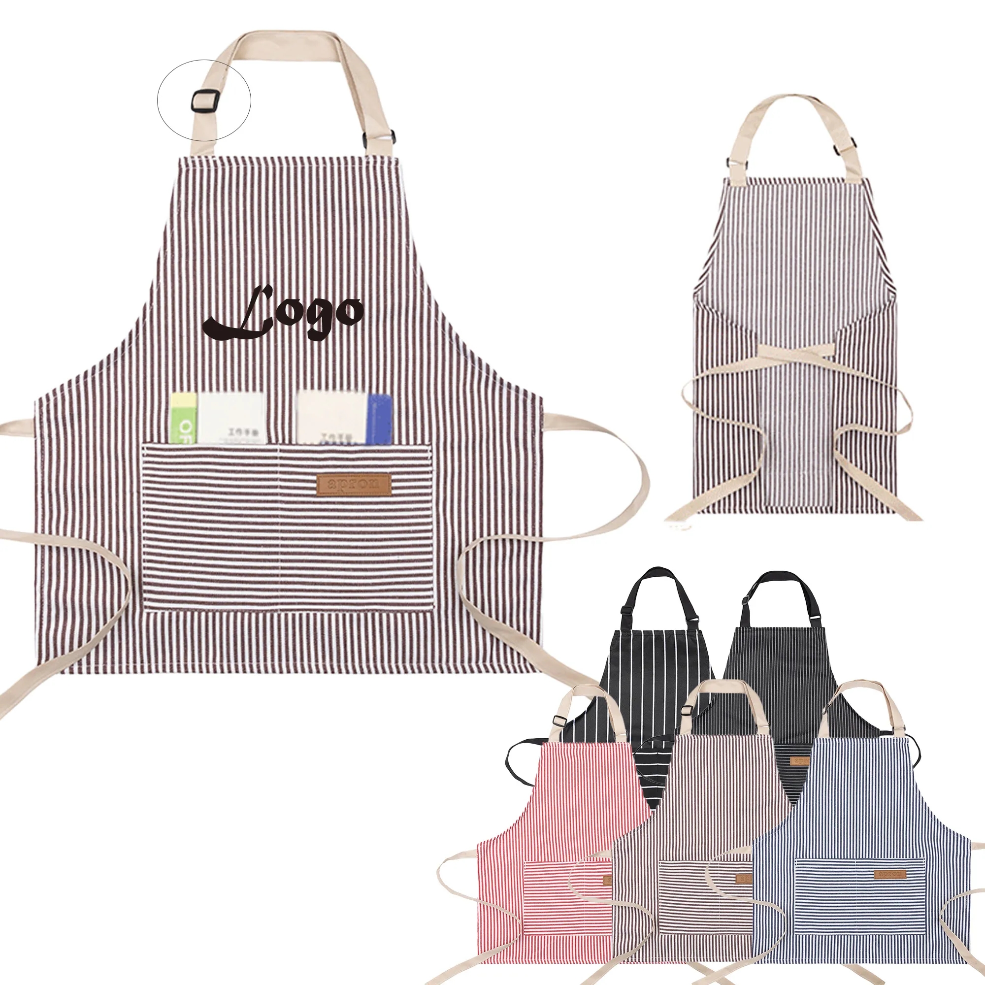 Kids' Pinstripe Apron 8