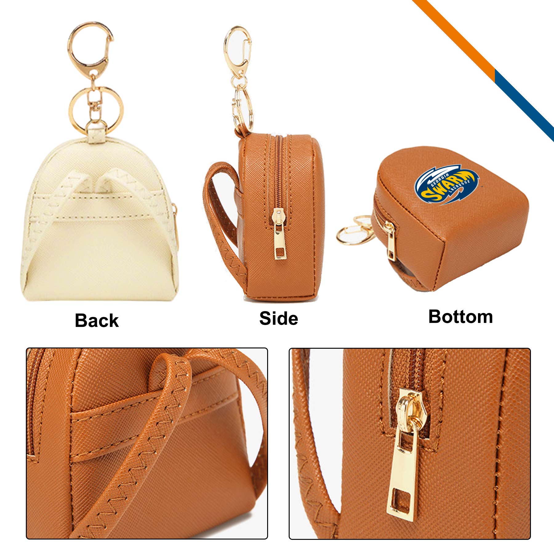 Richter PU Leather Backpack Coin Purse 6