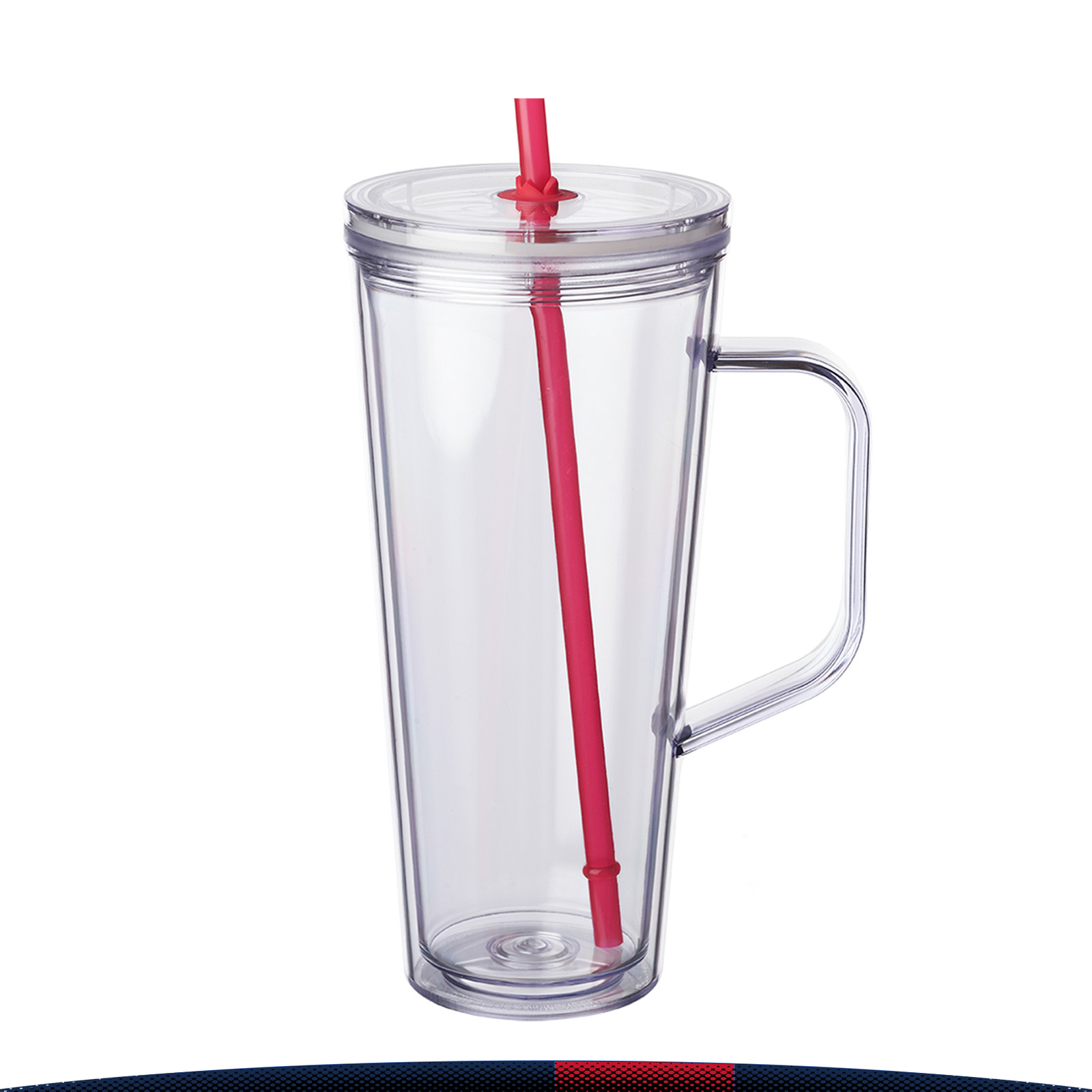 24 oz. Moriel Plastic Tumbler with Handle 3