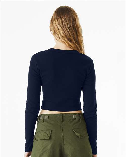 Women's Micro Rib Long Sleeve Baby Tee - 1501 35