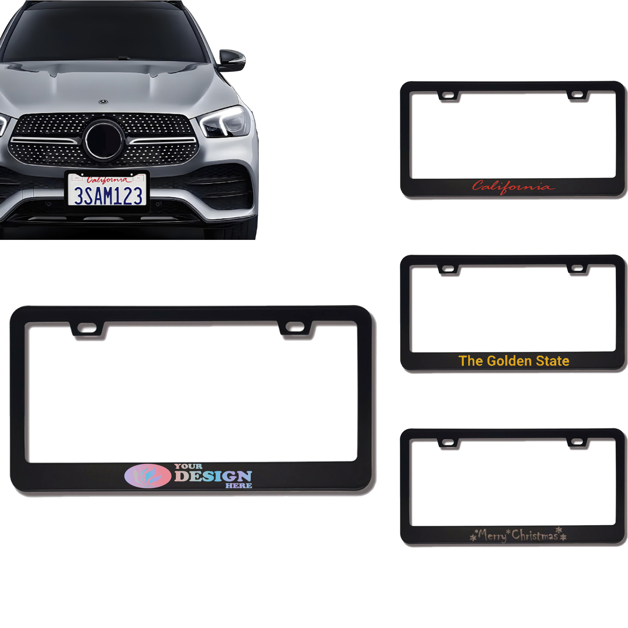 Full Color Printed License Plate Frame 2
