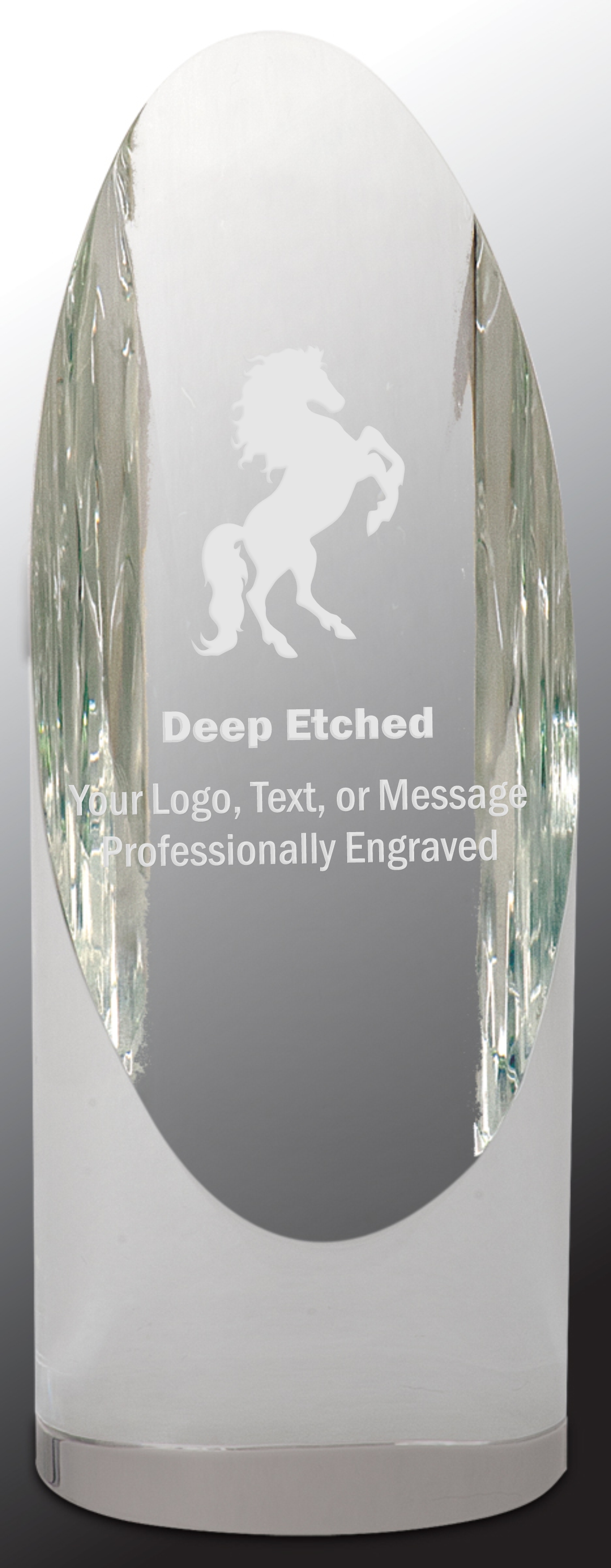 7 1/2" Crystal Cylinder Award