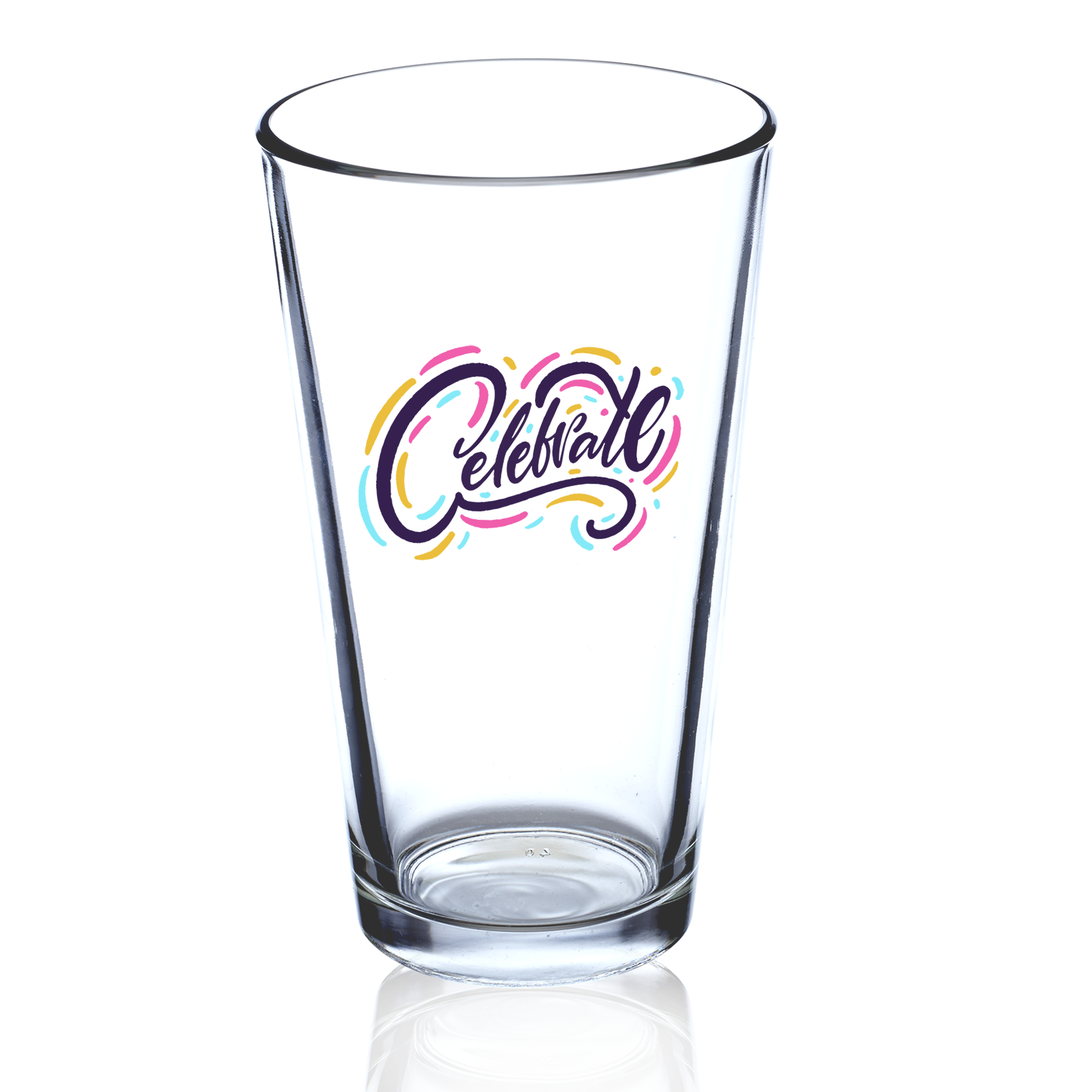 16 Oz. Plymouth Pint Glass, custom glassware with logo imprint 7