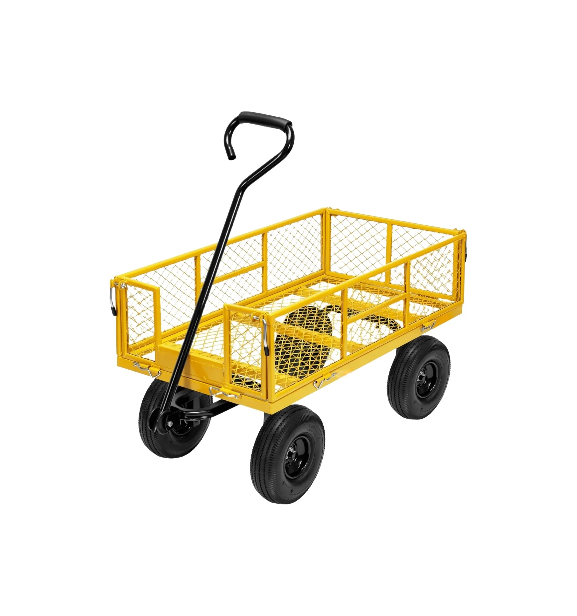 880 Lbs Capacity Mesh Steel Garden Cart 7