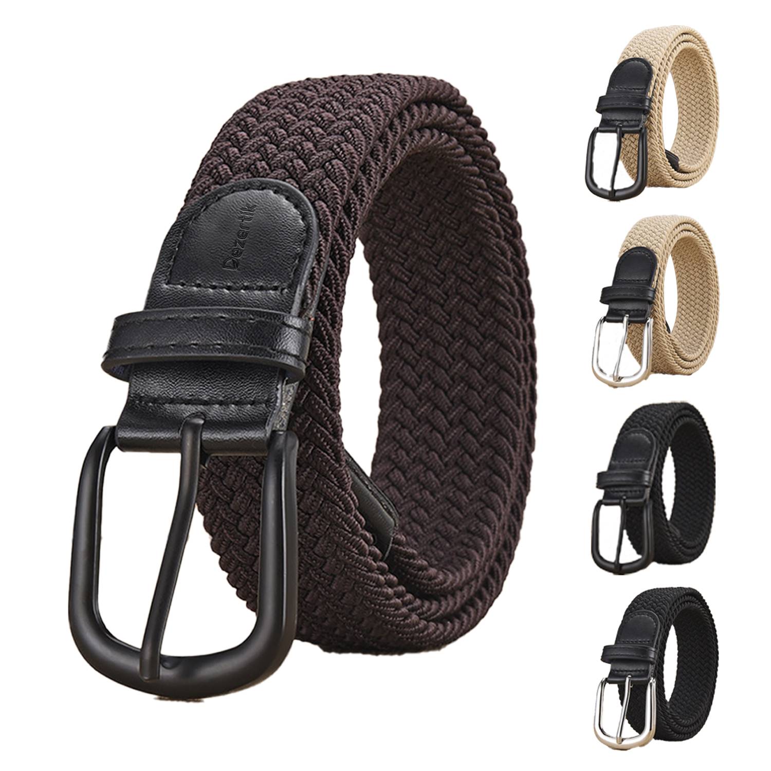Woven Elastic and Stretch-Free Punching Canvas Belt 2