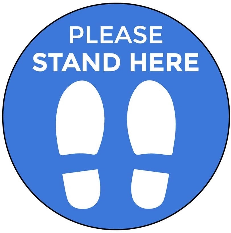 SAFE Distancing Floor Decal 1
