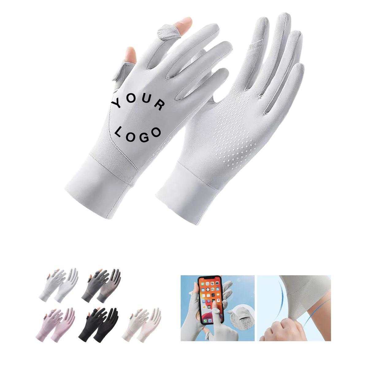 Breathable Nylon UV Protection Gloves 6