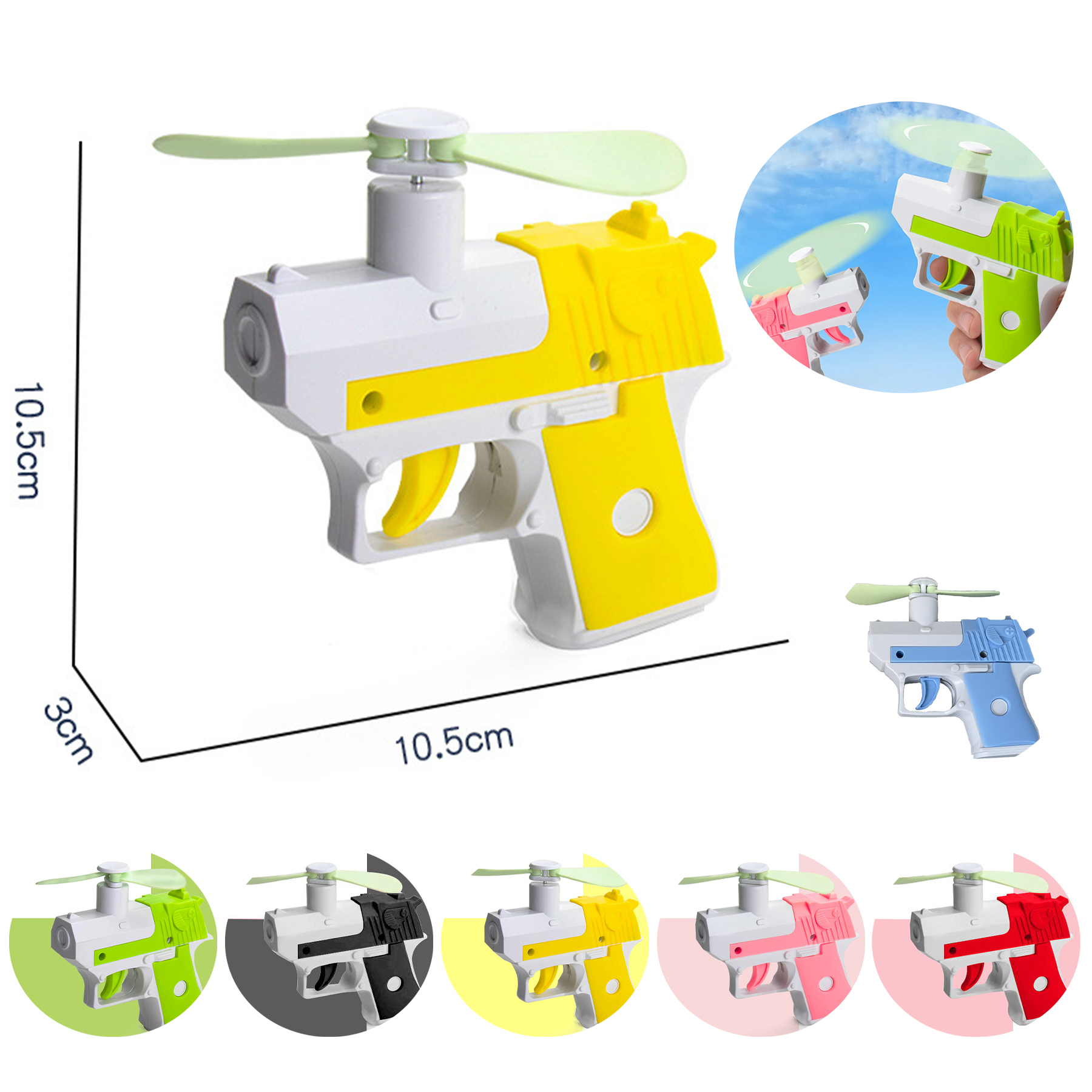 Small Radish Gun Mini Creative Manual Press Toy