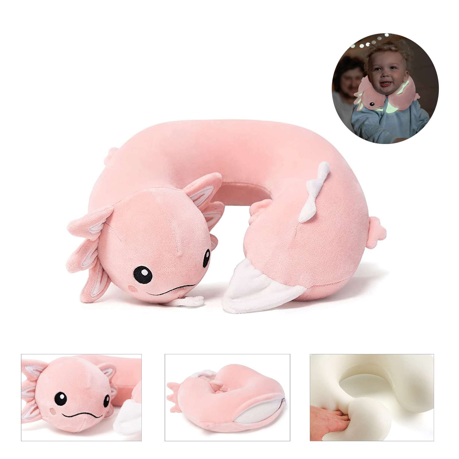 Soft Memory Foam U Shaped Pillow for kids 2