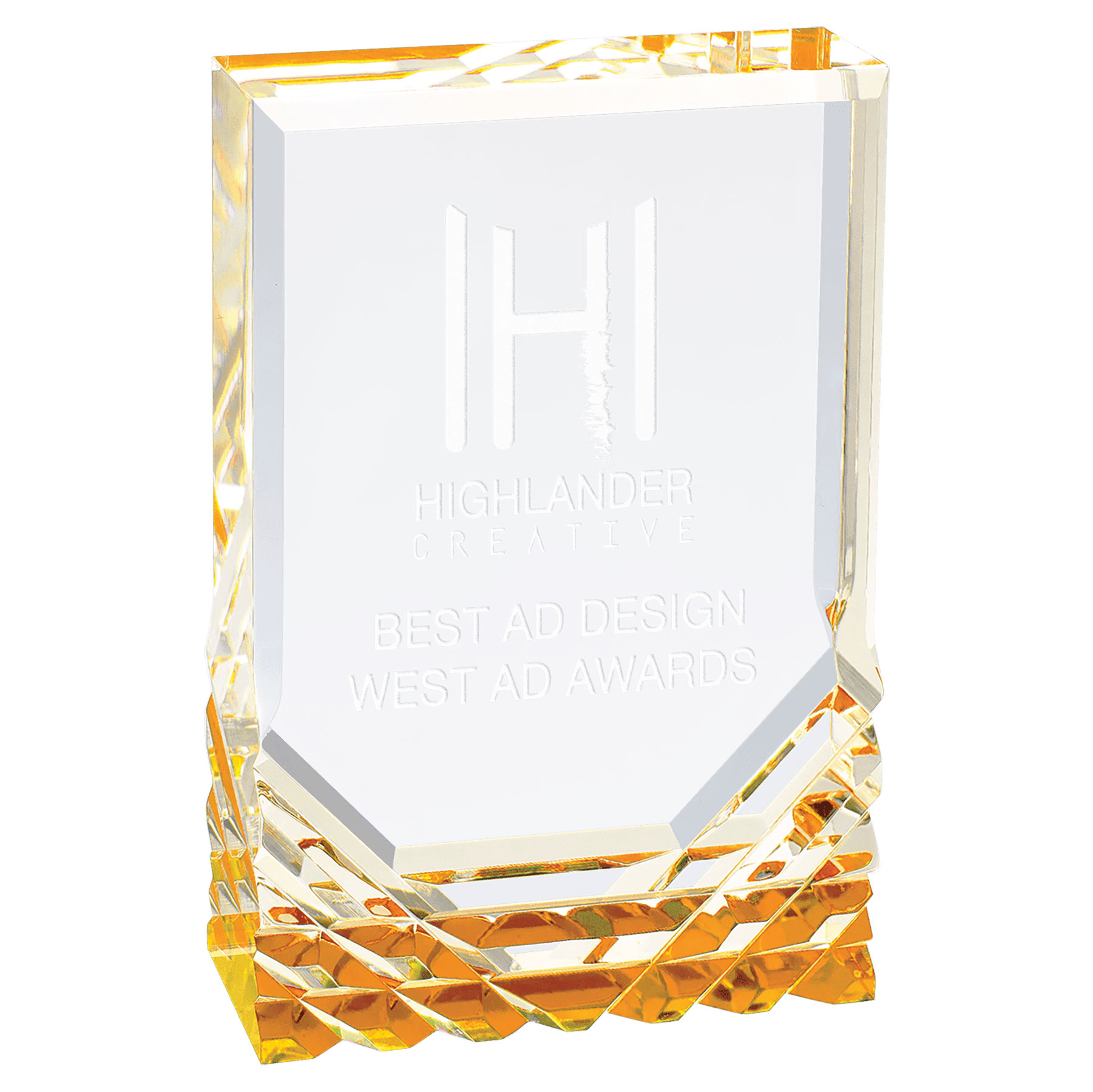 3" x 5" Gold Jewel Mirage Acrylic