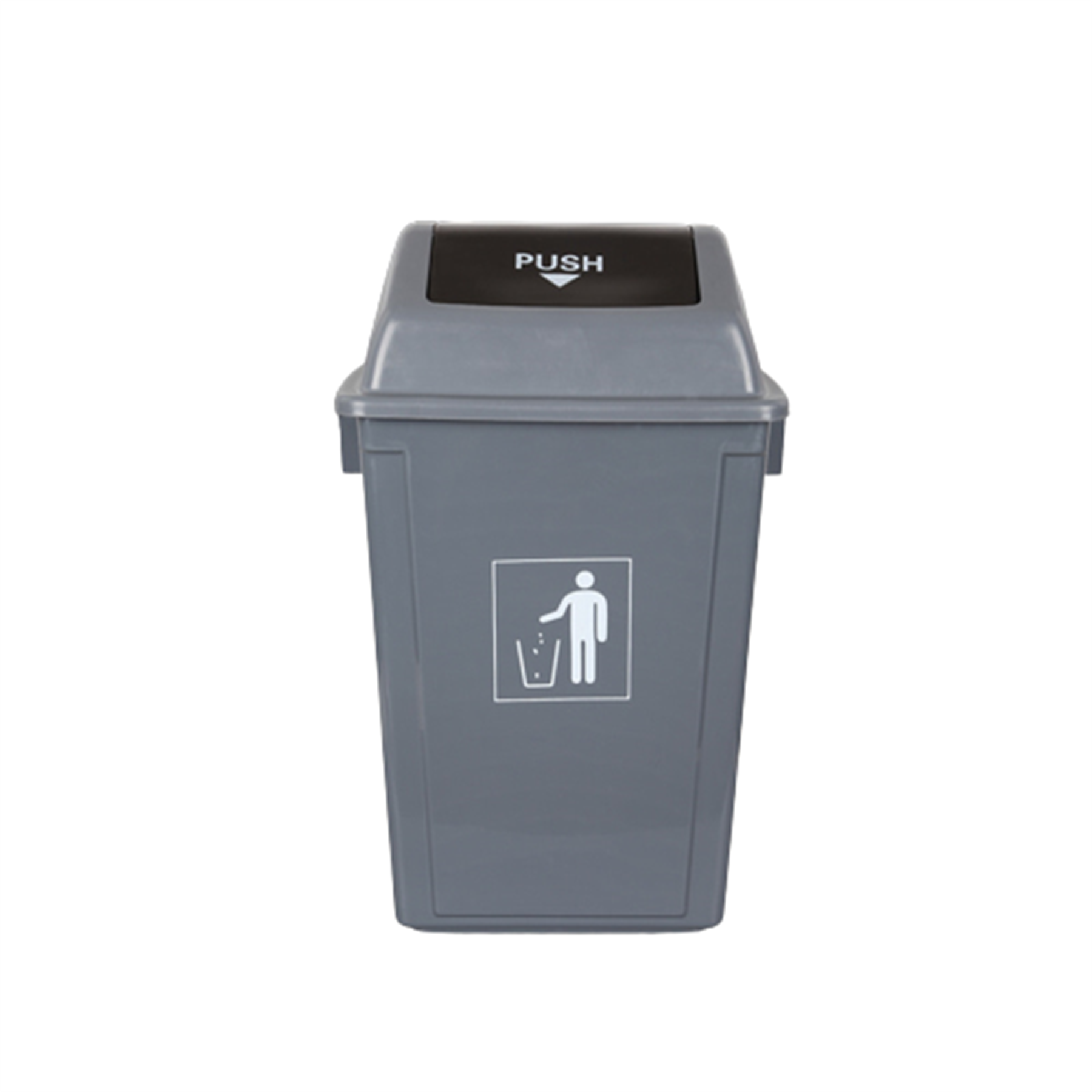 13 Gallon Square Plastic Dustbin with Lid 4