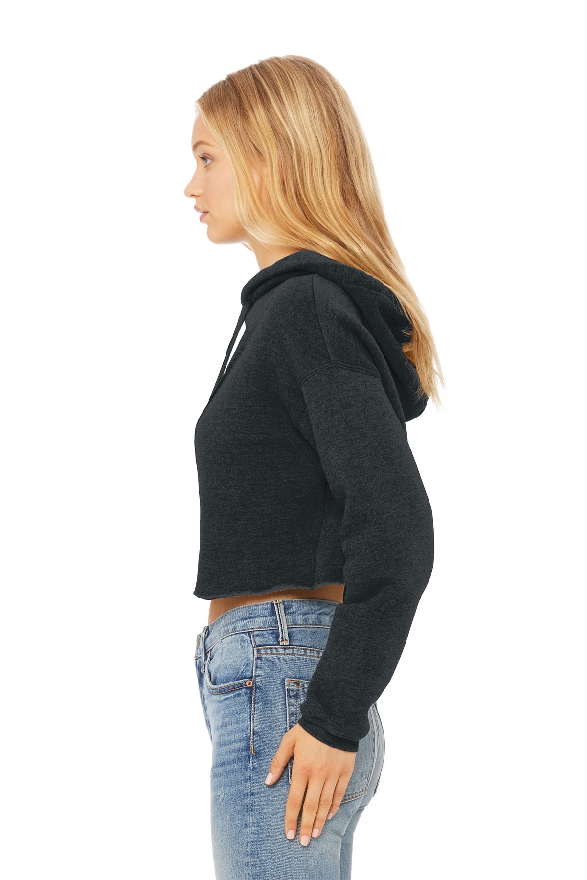 BELLA+CANVAS Women's Sponge Fleece Cropped Fleece Hoodie. BC7502 1