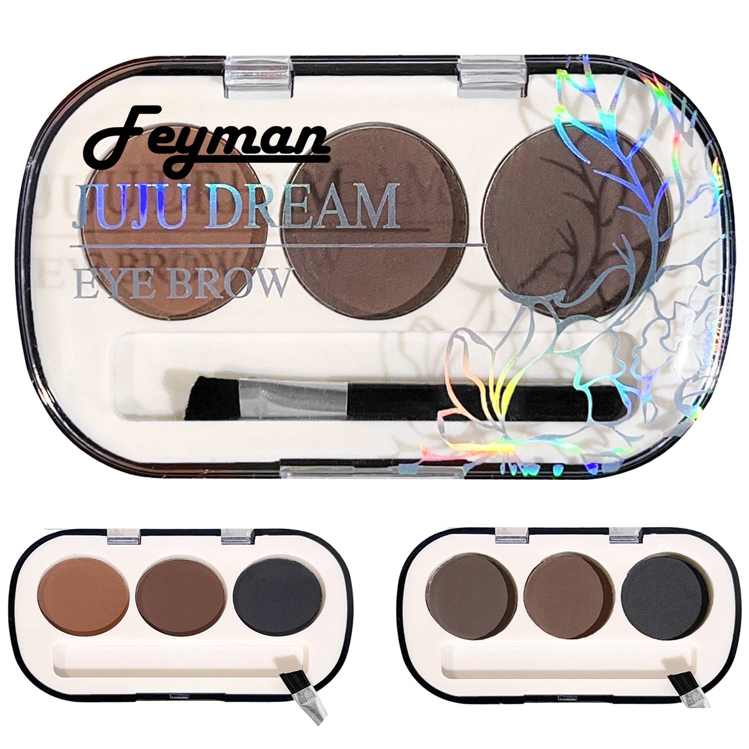 Tri Color Matte Delicate Portable Eyebrow Powder 5