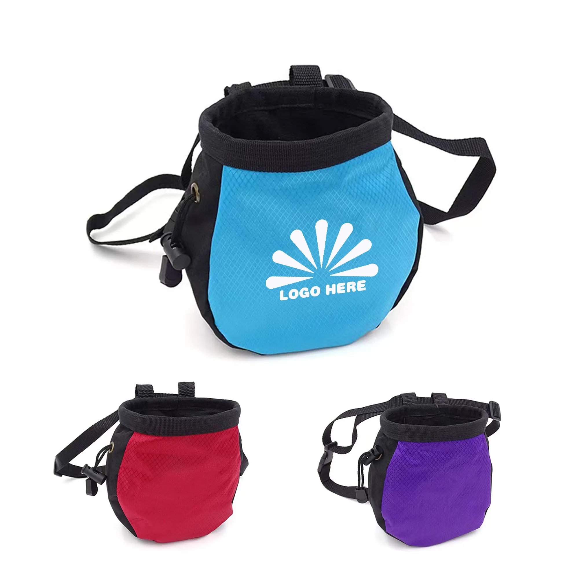 Rock Climbing Single And Double Pole Magnesium Chalk Bag 3