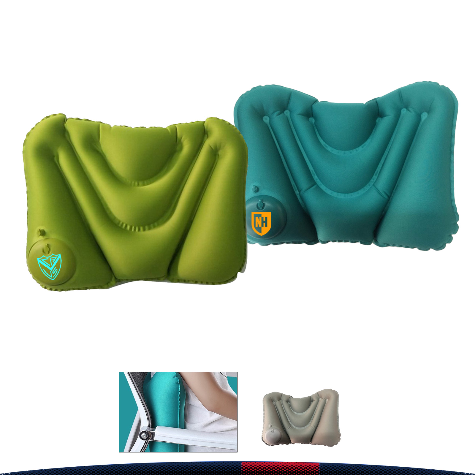 Lumbar-Support Inflatable Pillow 1