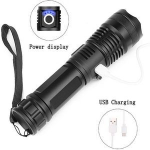 LED USB Rechargeable Torch Light For Camping 3