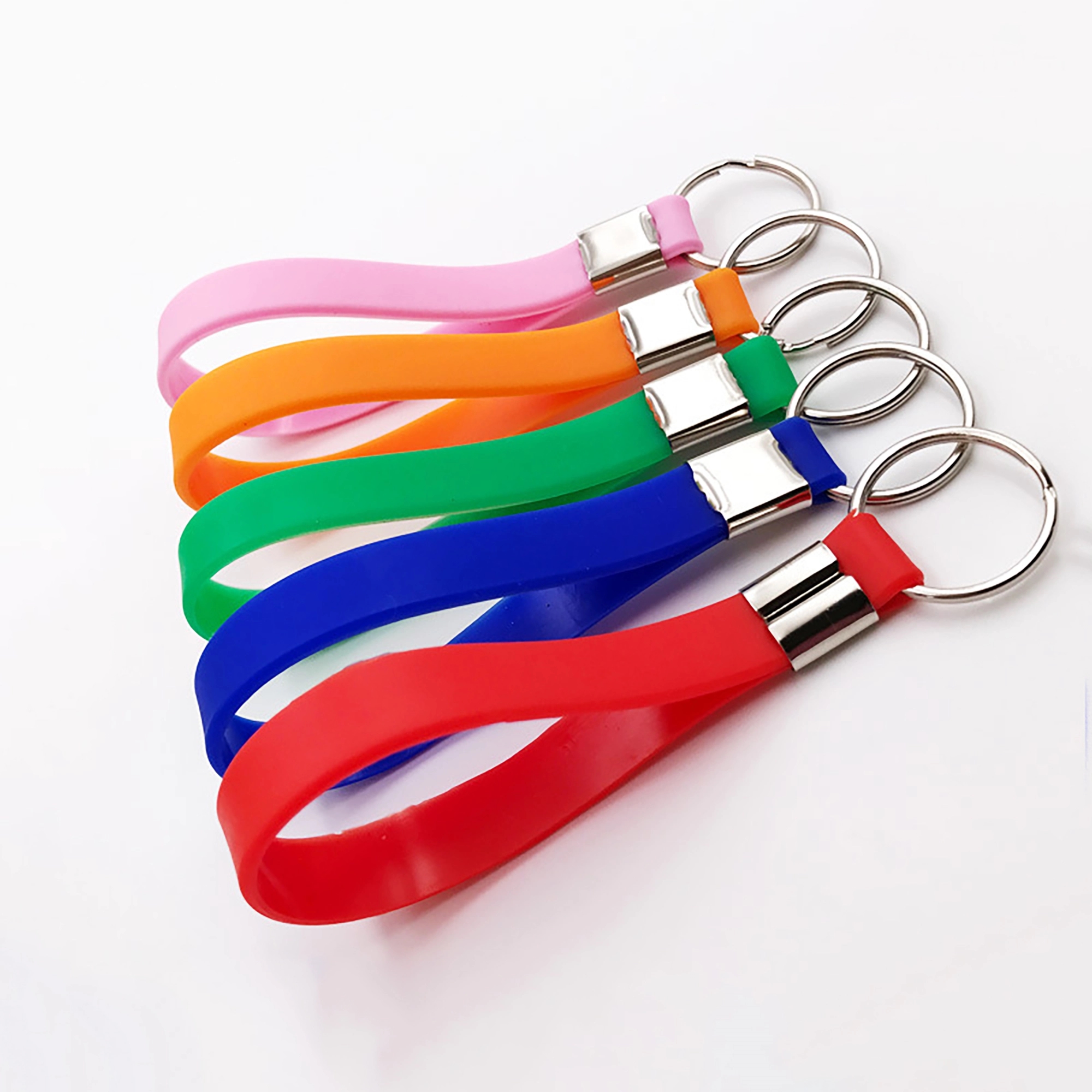 MOQ 100pcs Custom Silicone Key Chain 2