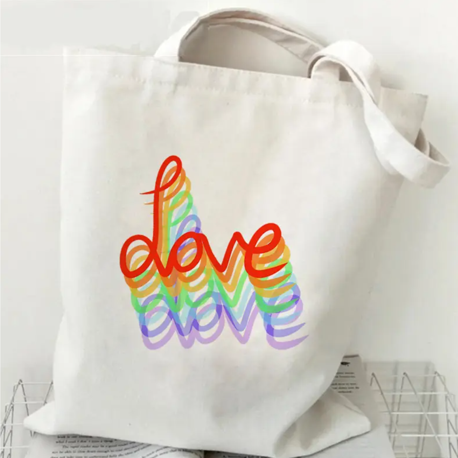 Custom high capacity Canvas Full-Color zipper Tote Bag, custom tote bag with logo imprint 8