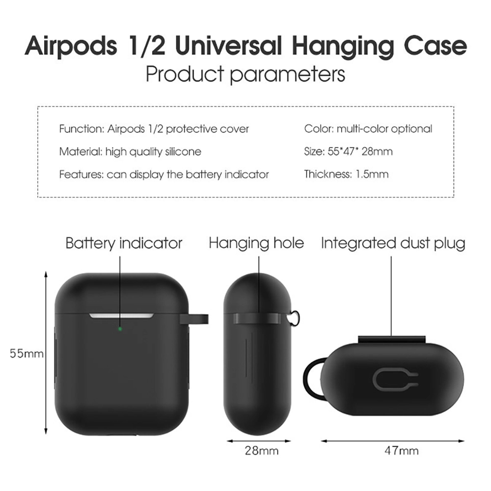 Silicone Case Cover for AirPods 1&2 1