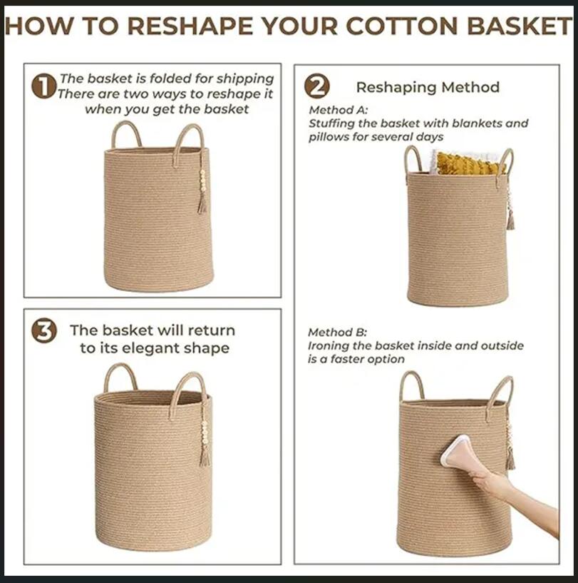Laundry Basket Jute 3