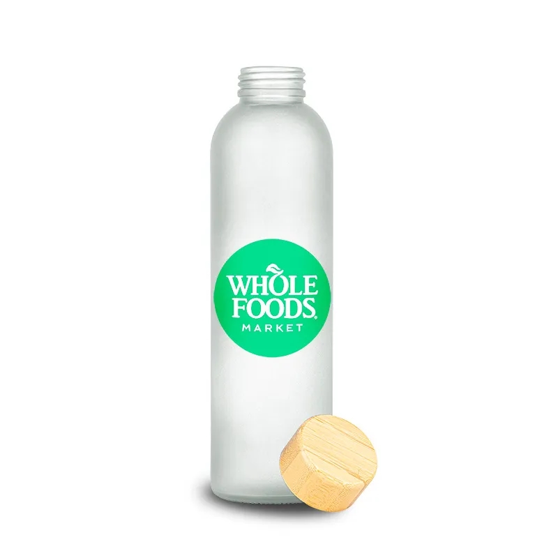 Beverly Glass Water Bottle 24 oz, custom glassware with logo imprint 9