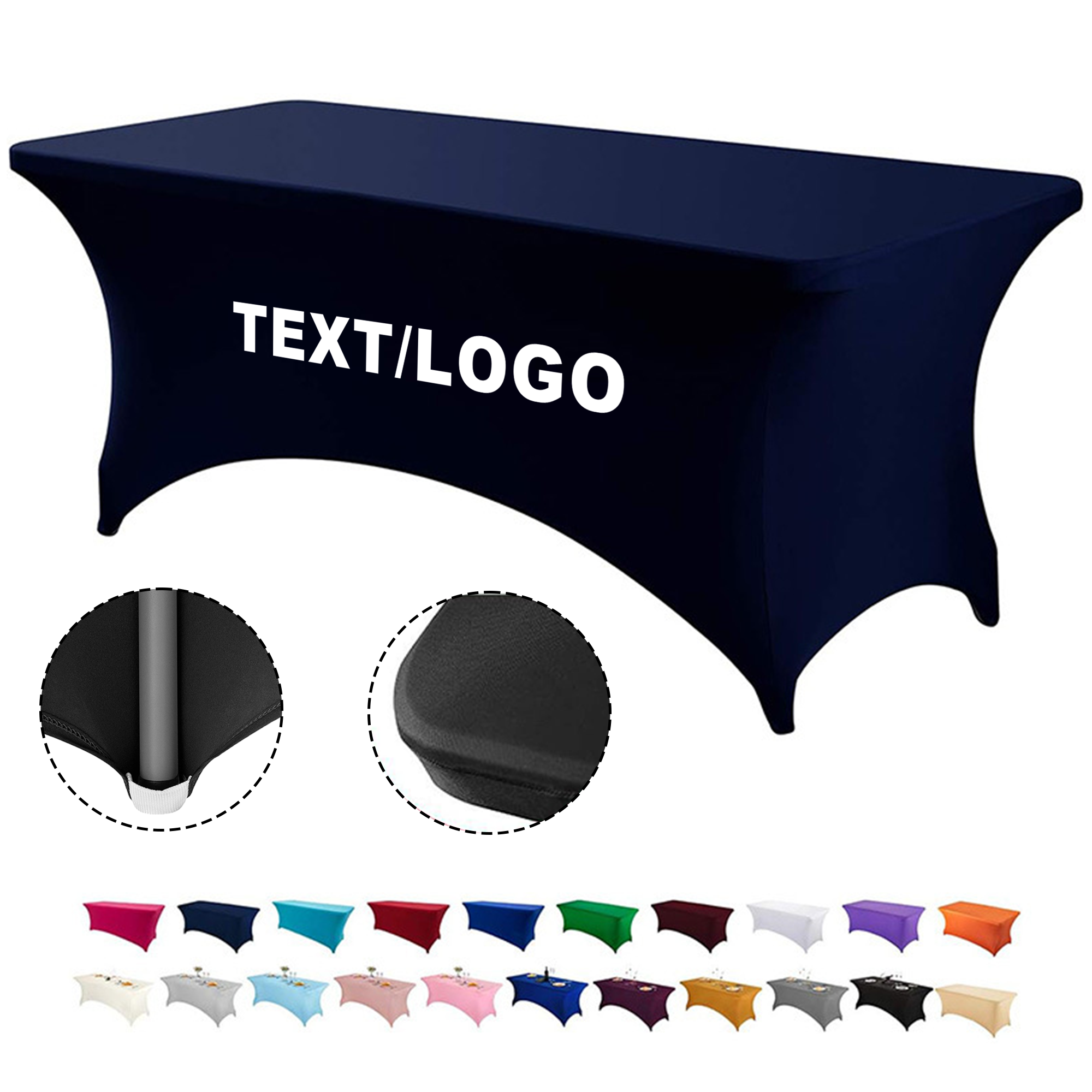 4 FT Table Cover Fitted Tablecloth Rectangular 2