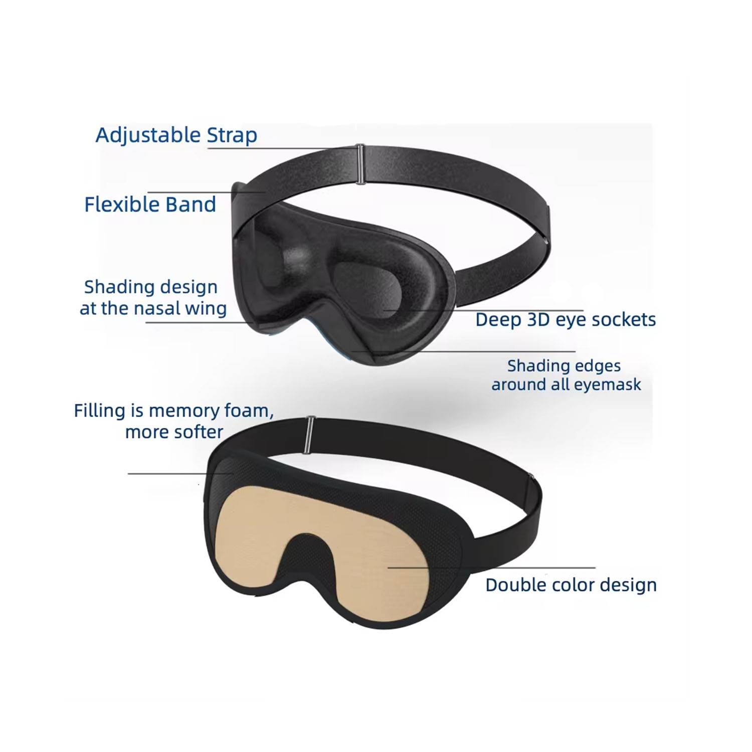 3D Contoured Sleep Eye Mask 5