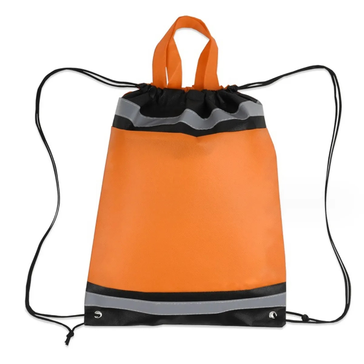 210D Polyester Custom String Bags with Reflective Stripe 2