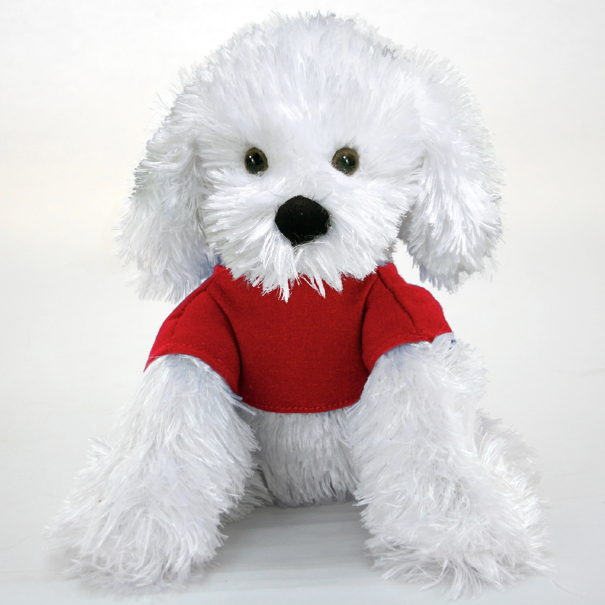 9" White Shaggy Dog 4